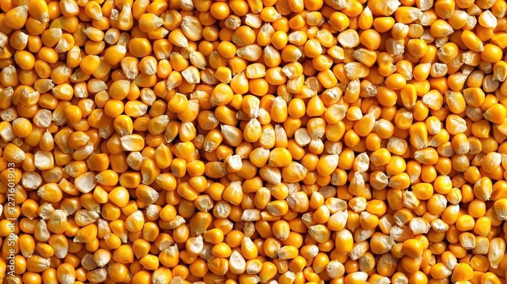 Close-Up View of Raw Yellow Corn Kernels for Agricultural, Food, and Culinary Use in Bright Natural Lighting Close-Up View of Raw Yellow Corn Kernels for Agricultural, Food, and Culinary Use in Bright Natural Lighting