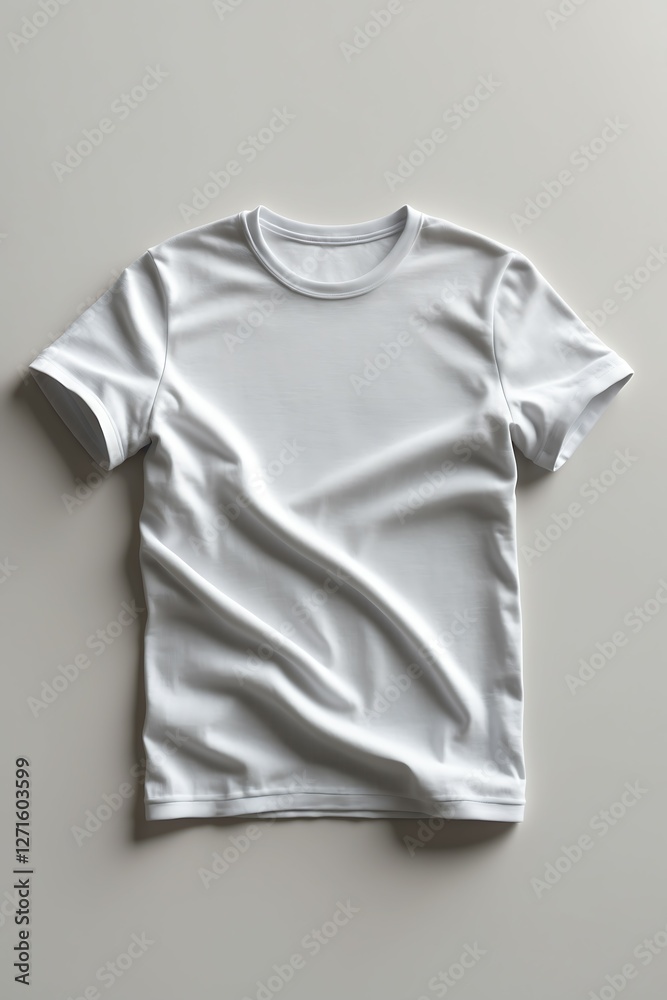 White t-shirt isolated on white background White t-shirt isolated on white background