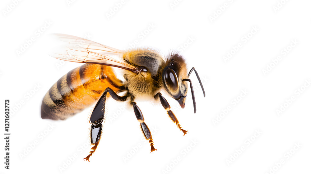 Honey Bee Walking on a Transparent Background Isolated
Honey Bee Walking on a Transparent Background Isolated