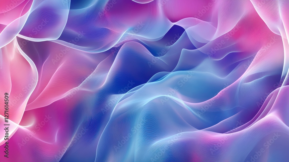 Abstract flowing fabric with vibrant colours Abstract flowing fabric with vibrant colours