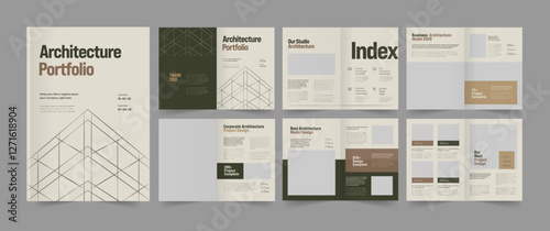 architecture portfolio modern architect portfolio template interior portfolio architecture photo album architecture brochure layout.