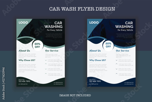 Minimal Poster Brochure Flyer design Layout background vector template A4