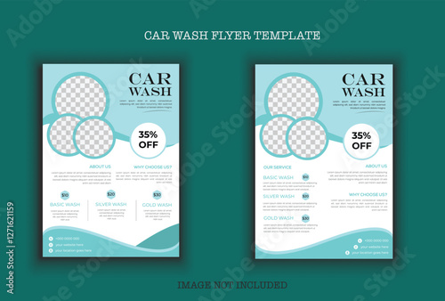 Car wash flyer design professional car service brochure design, car, service, repair, garage, foam, clean, shine, bubbles, automobile, drive, engine, a4 print ready template.
