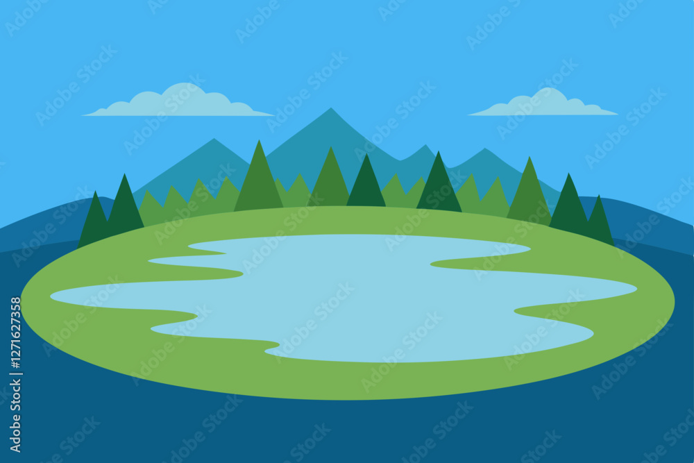 Obraz premium landscape with mountains