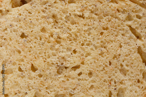 Wallpaper Mural A close-up of a slice of homemade bread with chia seeds, showcasing its texture Torontodigital.ca