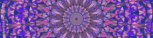 Geometric dynamic colorful mosaic background - abstract multicolored hypnotic vector graphic design from triangle polygons