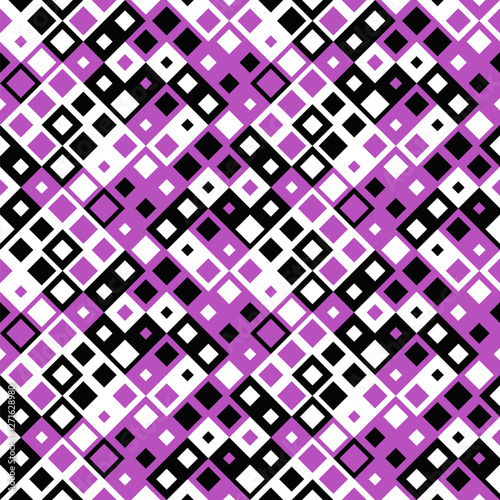 Seamless random abstract geometric threetone pattern background design