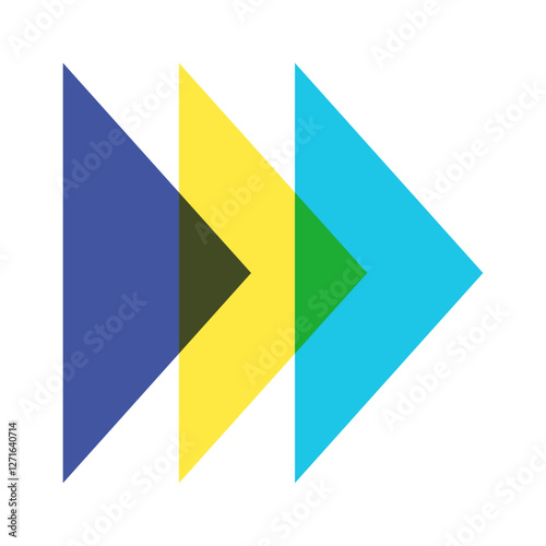 Free Download Overlapping triangle shapes risograph geometry - GFXLoad