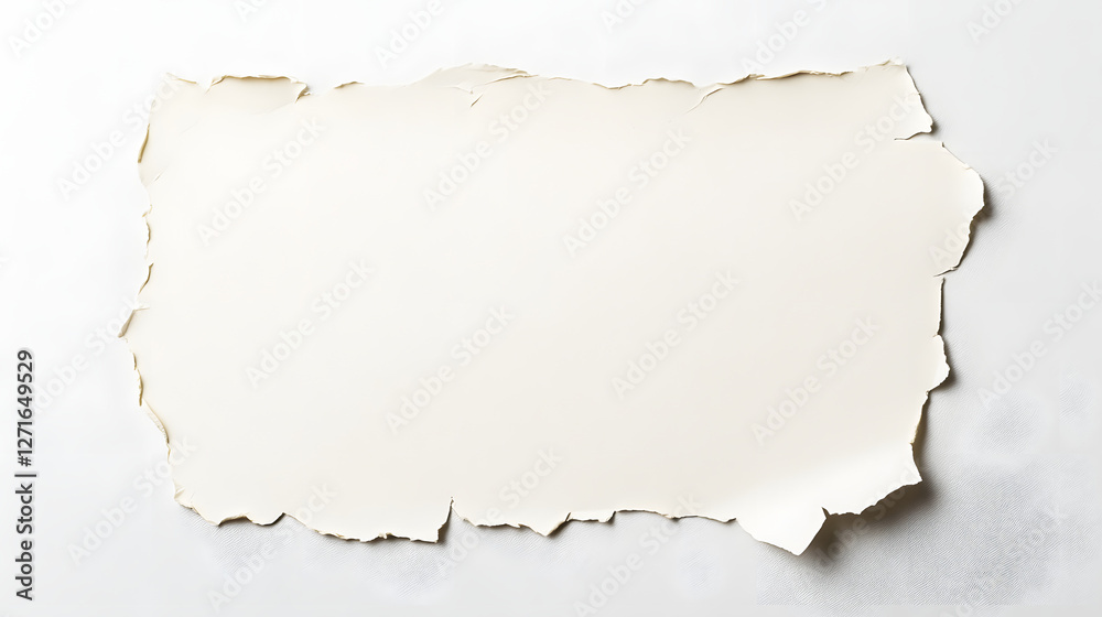 Cream White Paper Sticker Label on a White Background
Cream White Paper Sticker Label on a White Background