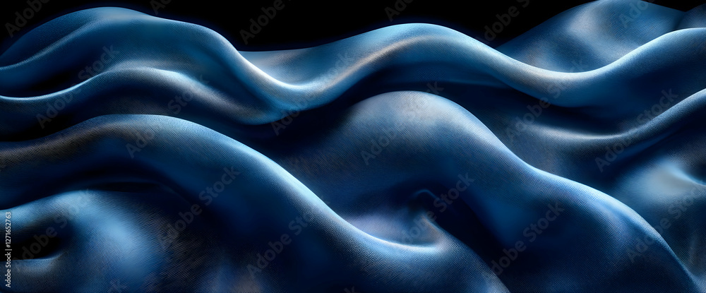 Obraz premium Abstract Blue Fabric Texture Design