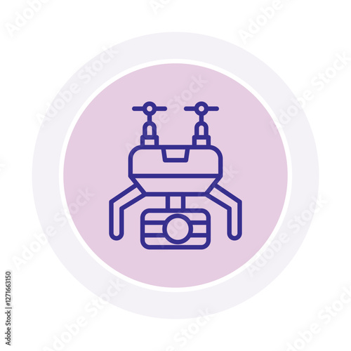 Video Background color circle icon, vector, pixel perfect, illustrator file 
