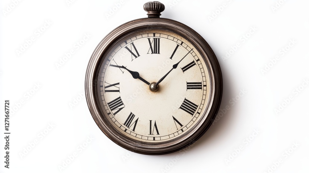 Clock showing midnight, isolated on white background.
Simple image of a clock face taken from above Clock showing midnight, isolated on white background.
Simple image of a clock face taken from above