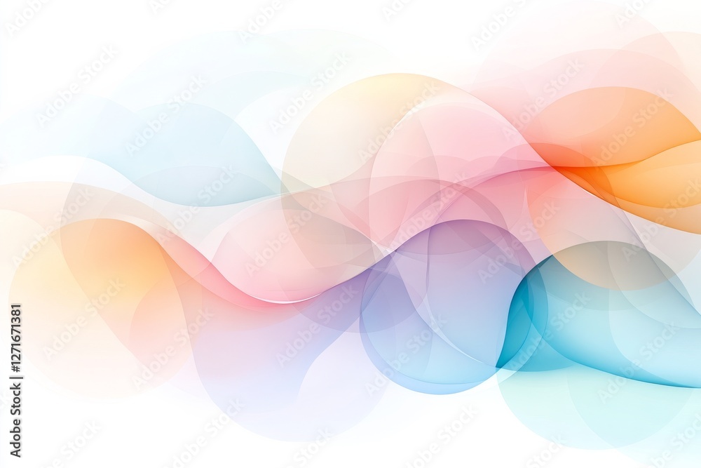 An overlapping circles in gradient tones of pink, purple, and blue, creating a modern abstract composition. Generative AI An overlapping circles in gradient tones of pink, purple, and blue, creating a modern abstract composition. Generative AI