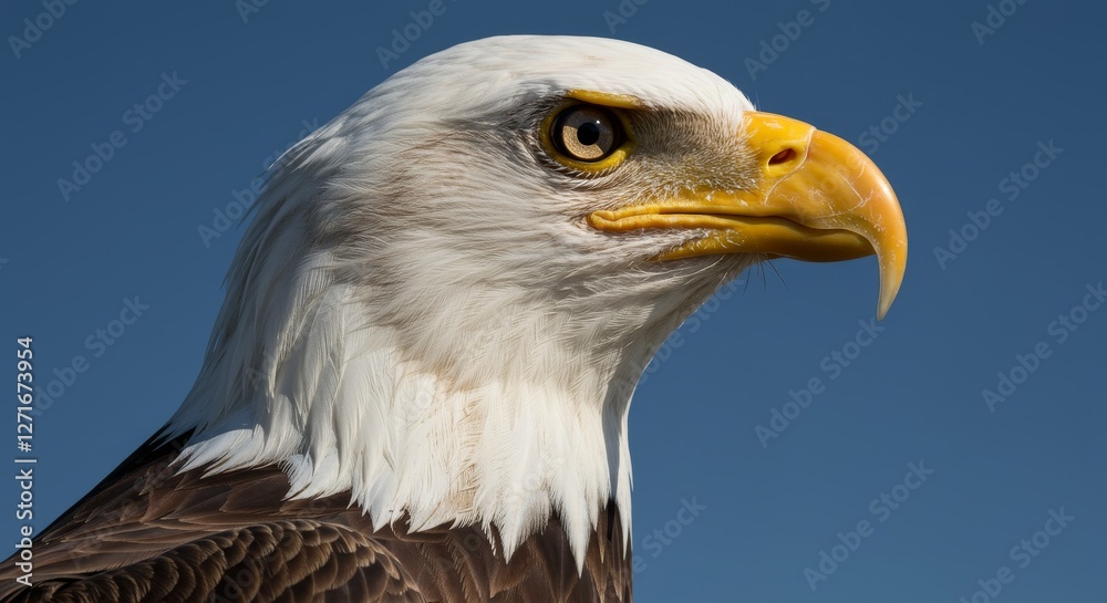 Majestic Bald Eagle Portrait: Symbol of Freedom - A close-up portrait of a bald eagle, symbolizing freedom, power, independence, patriotism Majestic Bald Eagle Portrait: Symbol of Freedom - A close-up portrait of a bald eagle, symbolizing freedom, power, independence, patriotism