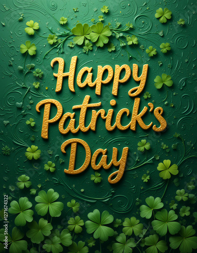st patricks day greeting card