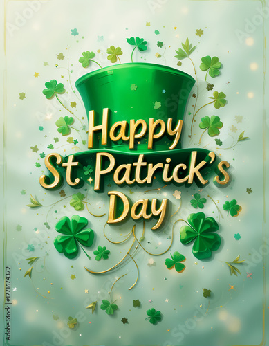 st patricks day greeting card