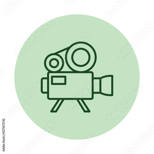 Film Projector pentaglow, vector, pixel perfect, illustrator file 
 