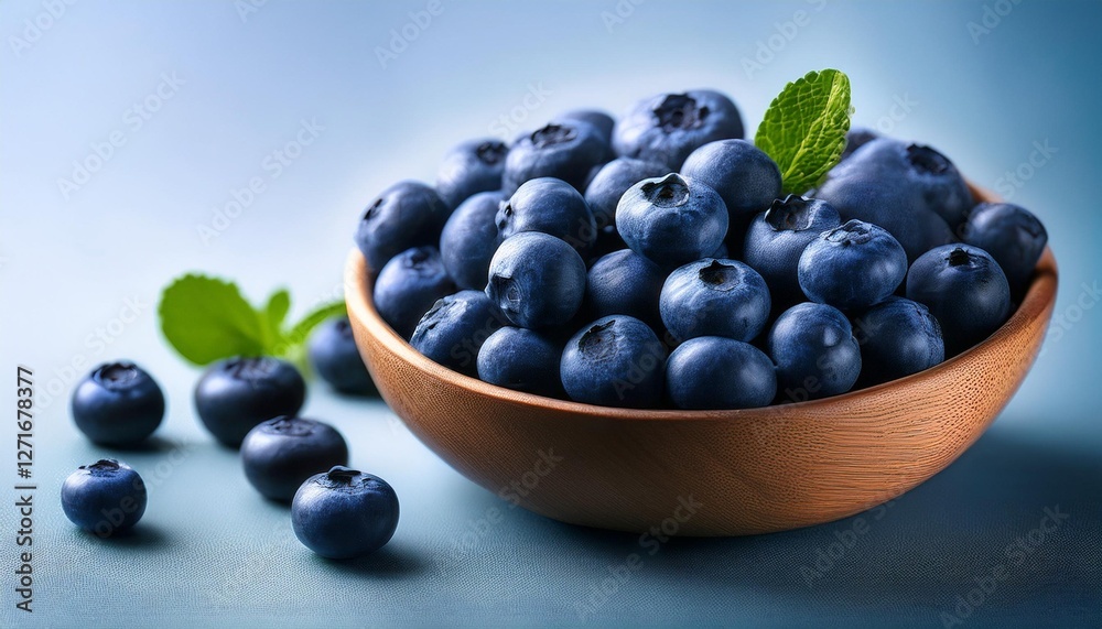 blueberries in a bowl on wooden background blueberries in a bowl on wooden background