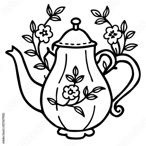 teapot and cup