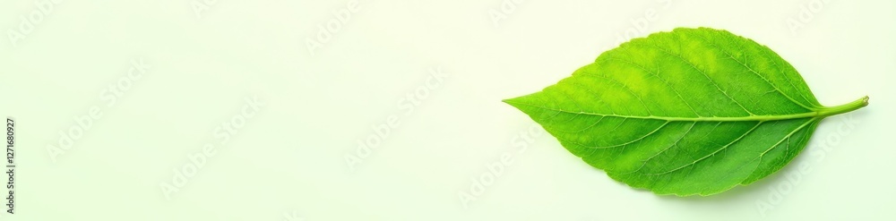 Single isolated green chestnut leaf against white, foliage, green, greenery Single isolated green chestnut leaf against white, foliage, green, greenery