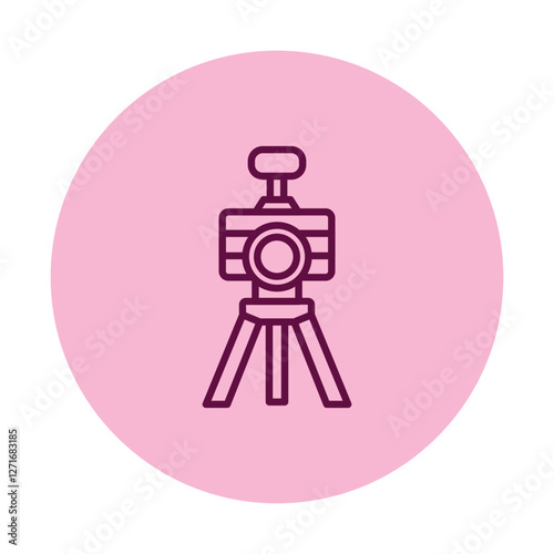 Tripod Camera pentaglow, vector, pixel perfect, illustrator file 
 