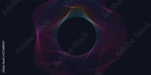 vector sound waves. radial equalizer. dynamic volume. EPS 10