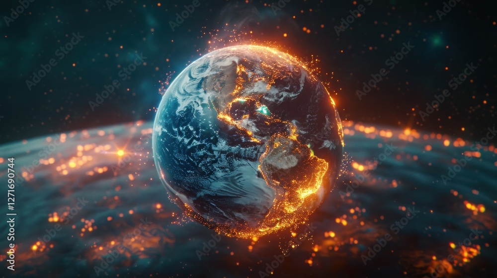 interactive software depicting a digital twin of Earth, being used to predict and adapt to climate related events interactive software depicting a digital twin of Earth, being used to predict and adapt to climate related events