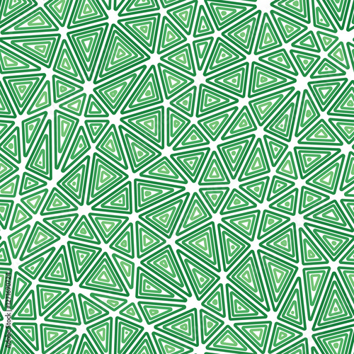 Triangles pattern. Medium shape size. Multiple repeated inner triangles. One tone colored style. Repeatable pattern. Beautiful vector tiles. Seamless vector illustration.
