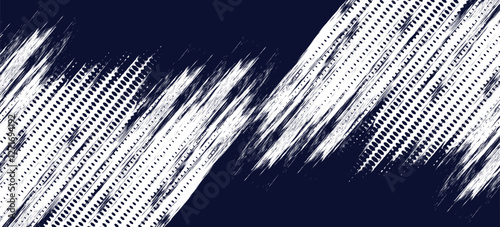 White halftone dots blue color pattern gradient grunge texture background. Dot pop art comic sport style vector illustration. Eps10