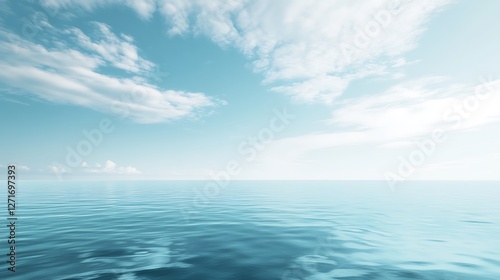 Wallpaper Mural Serene Ocean Scene Under a Tranquil Sky Torontodigital.ca