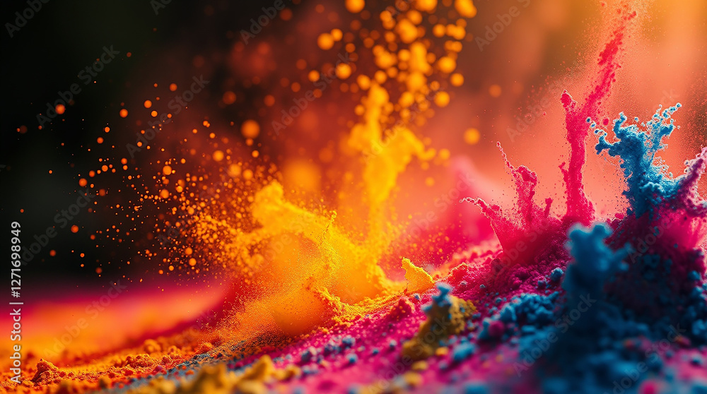 Fototapeta premium Colorful splash background