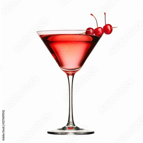 Wallpaper Mural A refreshing cocktail with vibrant red color and cherries on top, perfect for summer parties and celebrations. Torontodigital.ca