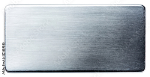 PNG Empty silver rectangular plaque smooth accessories industrial.