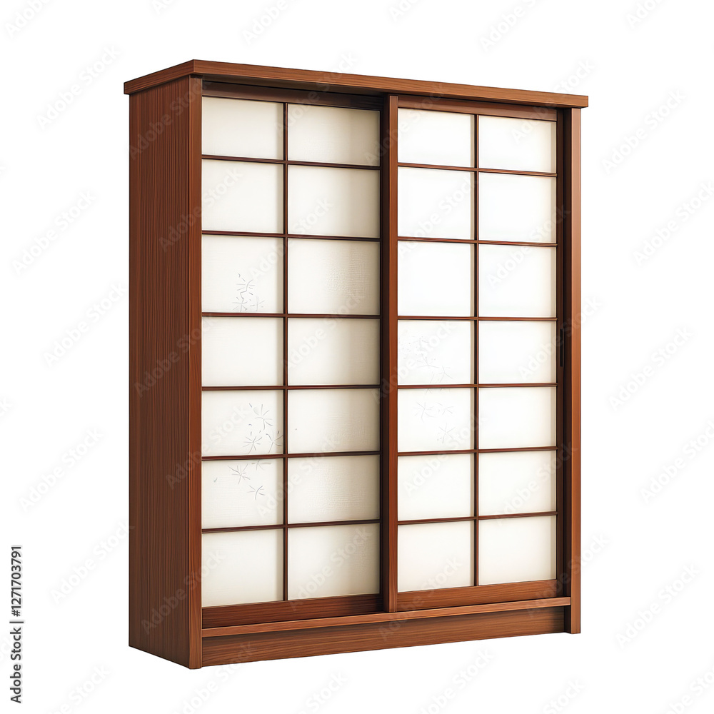 Elegant Minimalist Mahogany Wardrobe with Sliding Doors and Simple Design for Zen-Inspired Interiors Elegant Minimalist Mahogany Wardrobe with Sliding Doors and Simple Design for Zen-Inspired Interiors