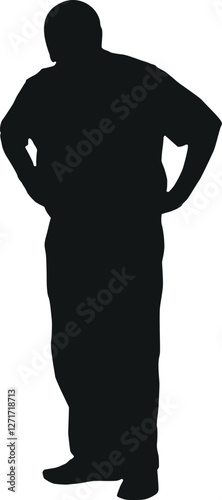 Vector de hombre. de pie