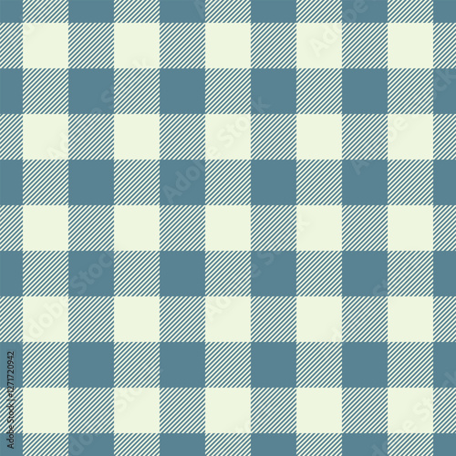 Isolation pattern fabric tartan, long seamless texture plaid. Industry textile check background vector in cyan and light colors.