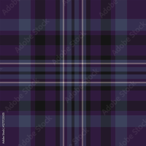 Naked pattern textile background, inspiration texture plaid seamless. Adorable tartan fabric vector check in dark and indigo colors.