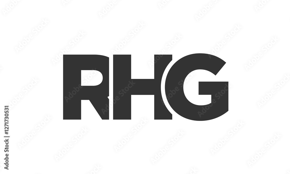 RHG logo design template with strong and modern bold text. Initial based vector logotype featuring simple and minimal typography. Trendy company identity. RHG logo design template with strong and modern bold text. Initial based vector logotype featuring simple and minimal typography. Trendy company identity.