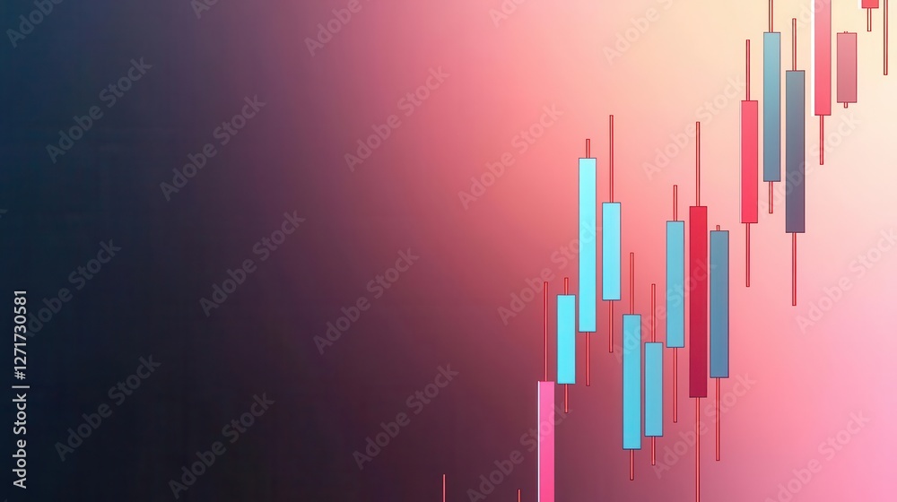 Obraz premium Digital stock market screen displaying Easterthemed bullish trends and rising graphs