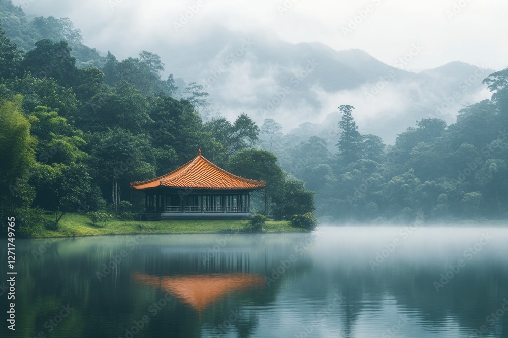 Fototapeta premium Pagoda on Lake