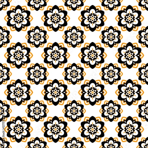 black and white seamless pattern