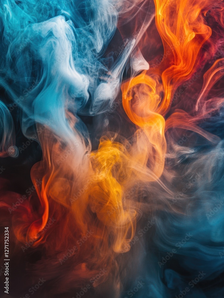 Fototapeta premium Colored Smoke Close Up