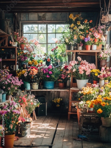 Variety of Flowers in Room
