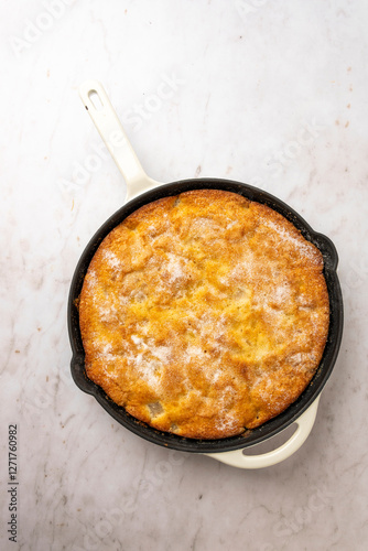Wallpaper Mural Pear and ginger skillet cake in enameled cast iron skillet  Torontodigital.ca