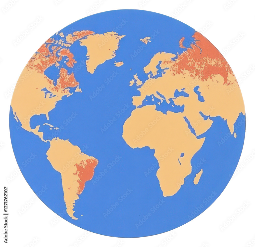 Obraz premium PNG Earth day shape planet globe representation.