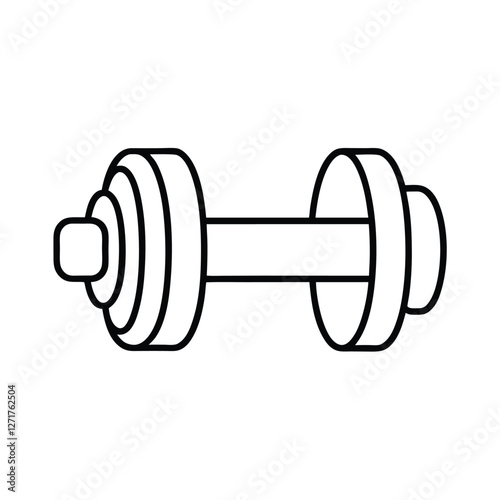dumbbell isolated on white background