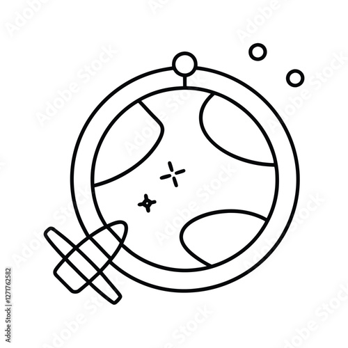 vector illustration of a bell