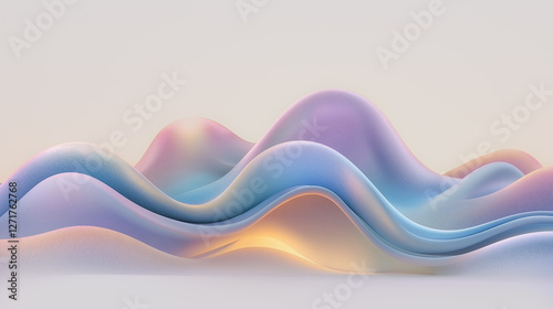 Sfondo digitale astratto multicolore con onde sonore