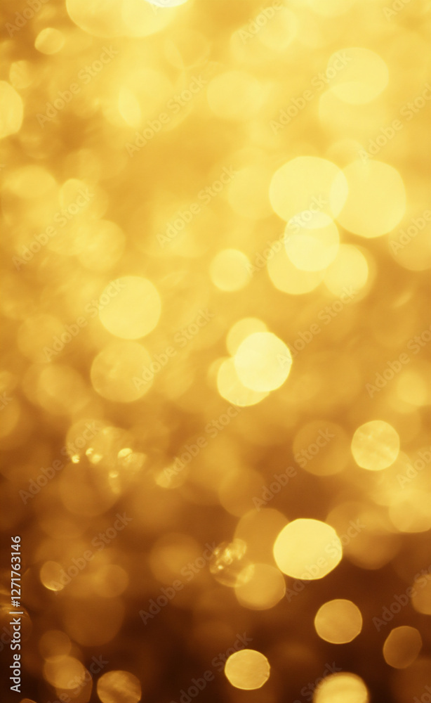 Fototapeta premium a golden background with bokeh lights,