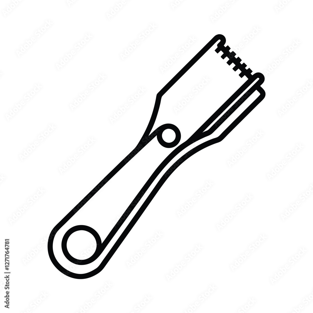 Obraz premium kitchen knife isolated on white background